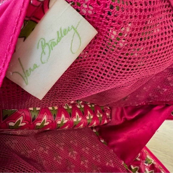 VERA BRADLEY Pink Swirls 2014 Large Microfiber Blush & Brush Cosmetic Case - Picture 10 of 11